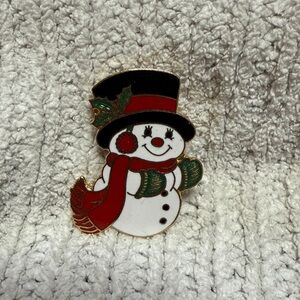 Centennia Vintage 1979 Christmas Snowman Pin